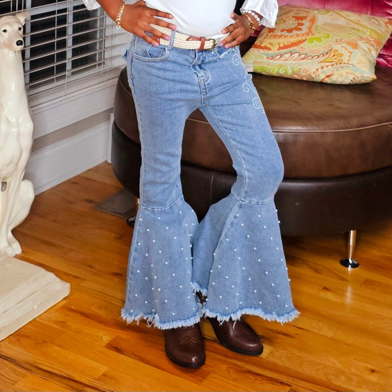 Girls Flare Jeans - Custom Option Available