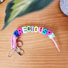 Chunky Acrylic Letters Name Keychain