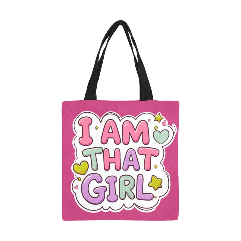I Am That Girl Tote Bag - Hot Pink