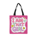 I Am That Girl Tote Bag - Hot Pink