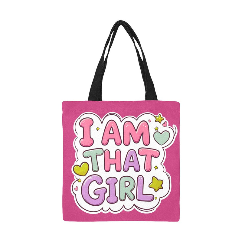 I Am That Girl Tote Bag - Hot Pink