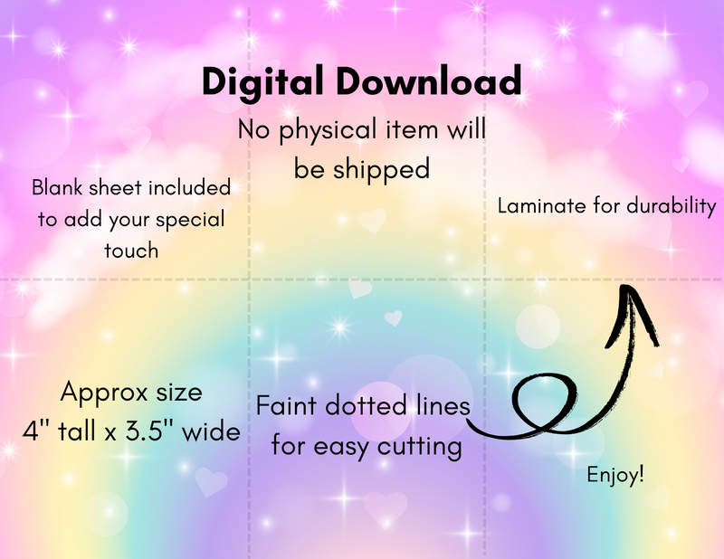 Lunchbox Love Notes and Affirmations - Digital Download