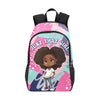 Afro Girl Character Back Pack