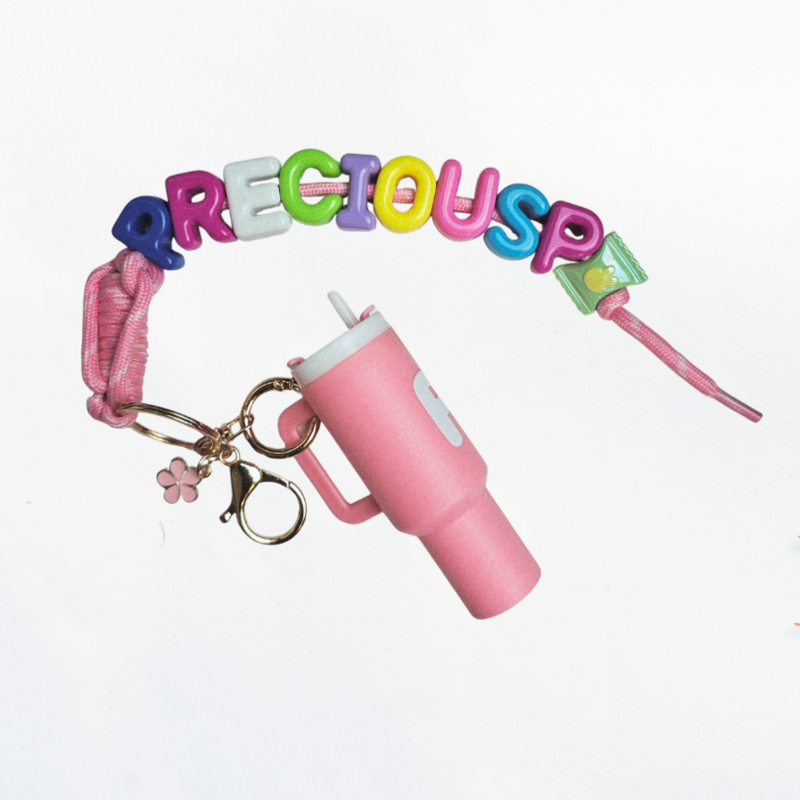 Chunky Acrylic Letters Name Keychain