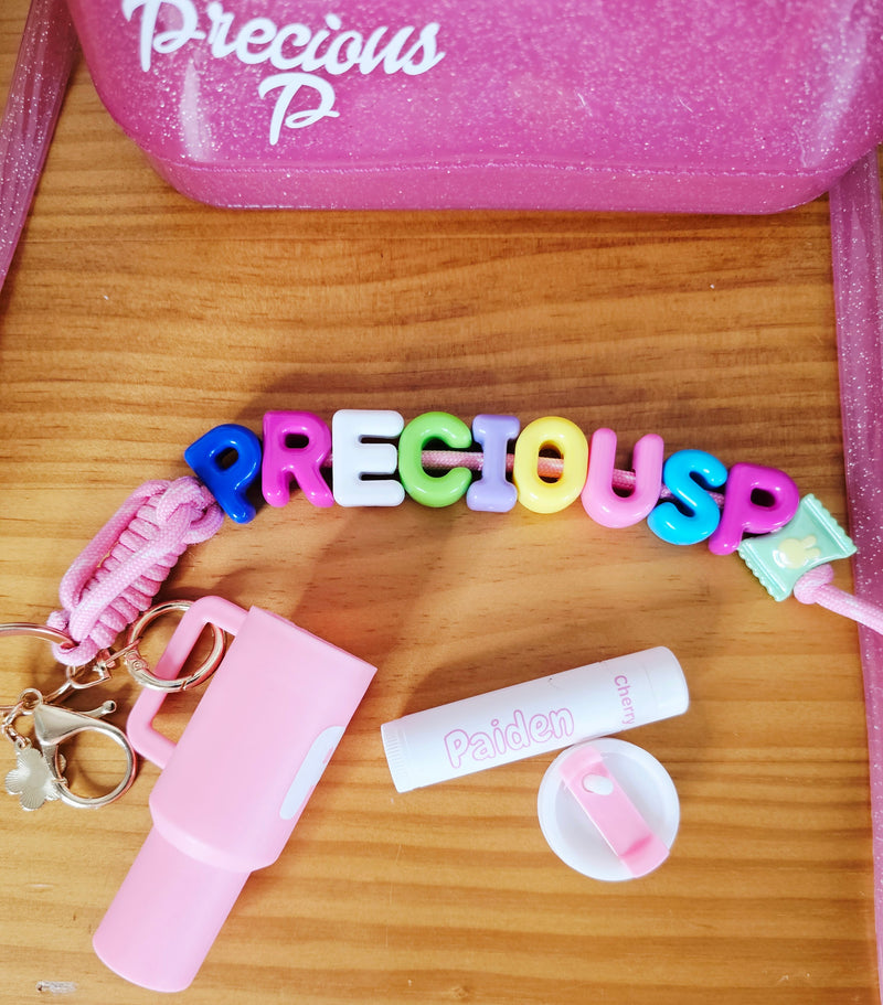 Mini Tumbler Chapstick Holder Keychains