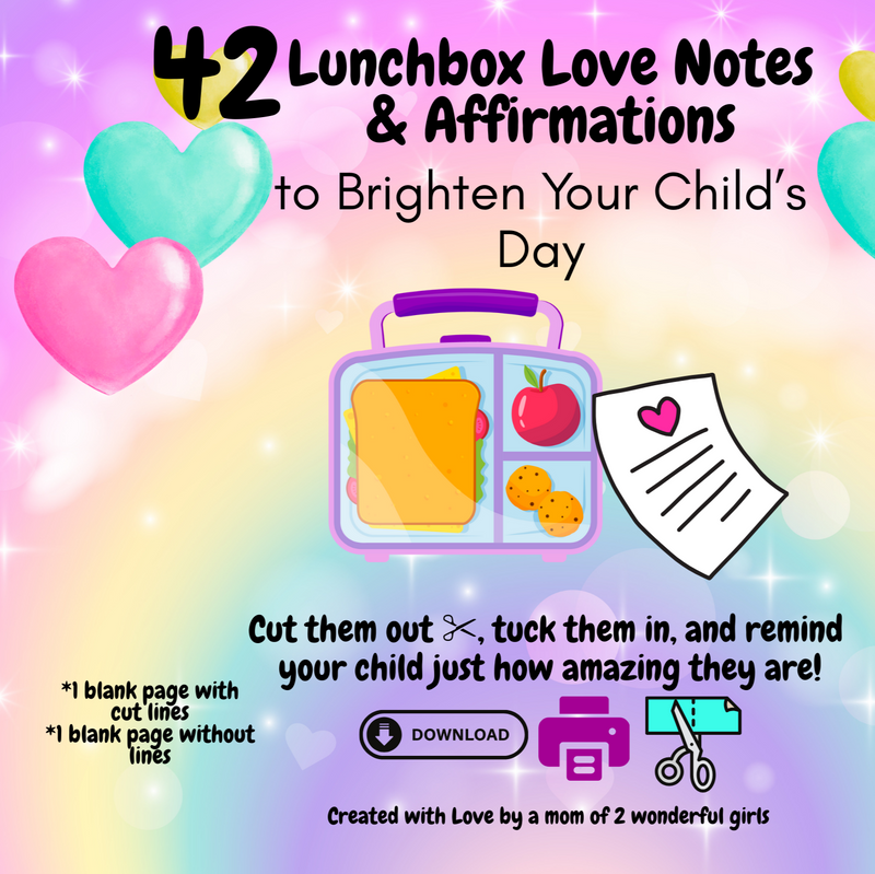 Lunchbox Love Notes and Affirmations - Digital Download
