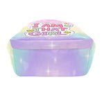 Pastel-colored rectangular box with 'I AM THAT GIRL' text on a white background