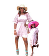 Mommy and Me Dusty Pink Ruffle Dresses
