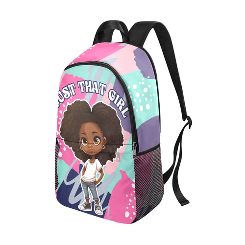 Afro Girl Character Back Pack