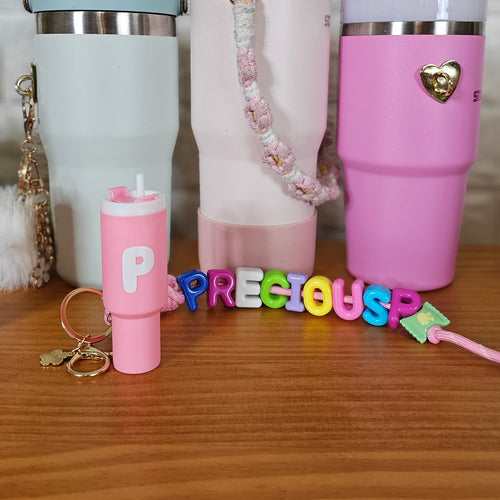 Chunky Acrylic Letters Name Keychain