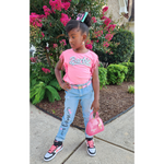 Custom High Waisted Girls Jeans