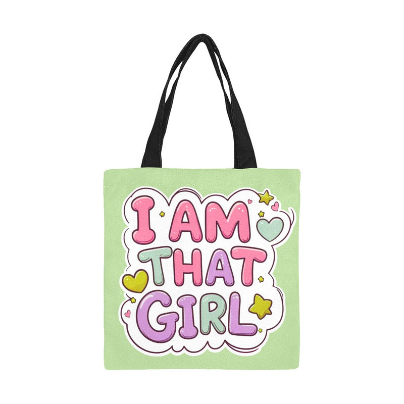 I Am That Girl Tote Bag - Mint