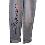Custom High Waisted Girls Jeans