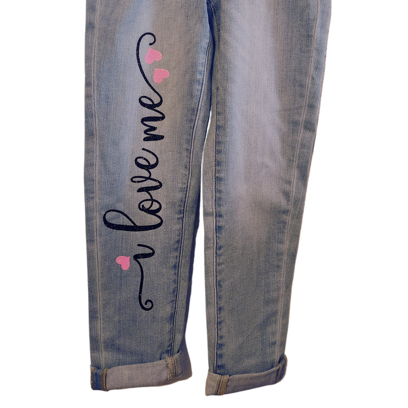 Custom High Waisted Girls Jeans
