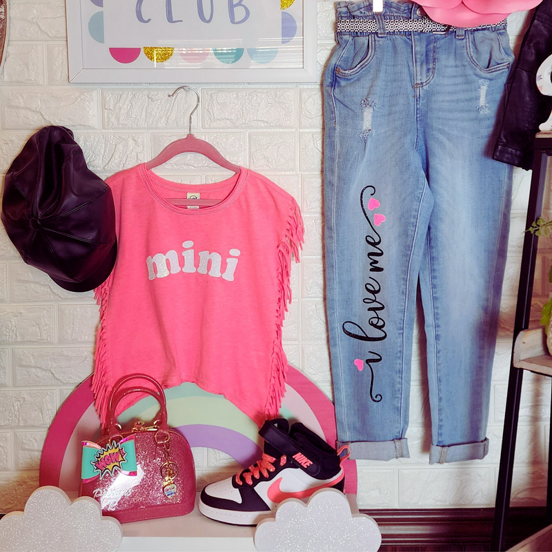 Custom High Waisted Girls Jeans