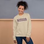 Mama - Sand and Heather Purple Sweatshirt