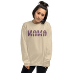 Mama - Sand and Heather Purple Sweatshirt