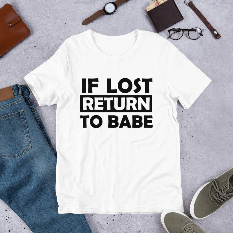 If Lost Return to Babe Couples Matching Shirts - His