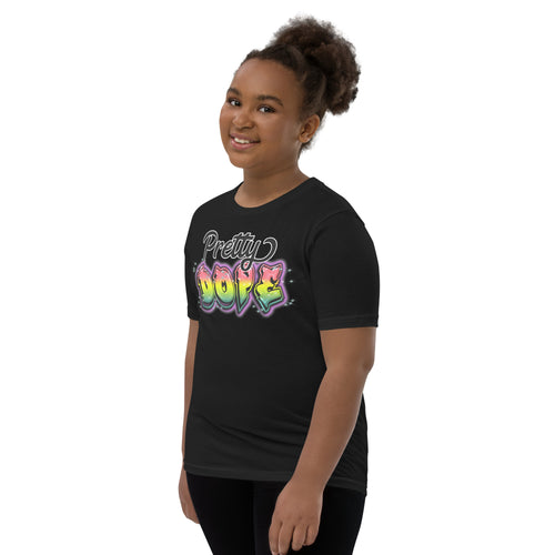 Youth Short Sleeve Pretty Dope T-Shirt Black