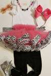 4PC Cheetah Print Pop Star Outfit - Only 1 left, Size 3/4T
