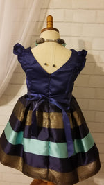Sapphire Holiday Party Dress