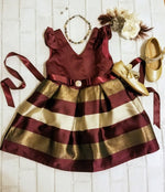 Fancy Bordeaux Holiday Dress