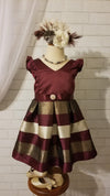 Fancy Bordeaux Holiday Dress