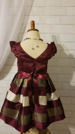 Fancy Bordeaux Holiday Dress