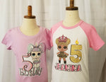 LOL Doll Unicorn Fitted Tee - 4 Colors, 6 Other Doll Options