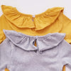 Lotus Leaf Wide Collar Shirt - Pebble Stone Gray or Marigold Yellow