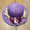 Toddler Girl Purple Passion Straw Hat
