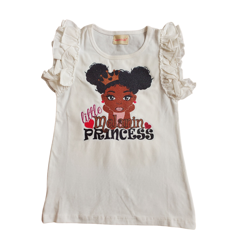 Girls Fun Character Tees, 4 Skin Tones