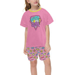 Big Girls Comic Pajama Short Set