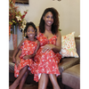 Crimson Floral Print Cami Dress - Mommy & Me