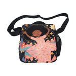 Afro Dreamer Girl Crossbody Insulated Lunch Bag