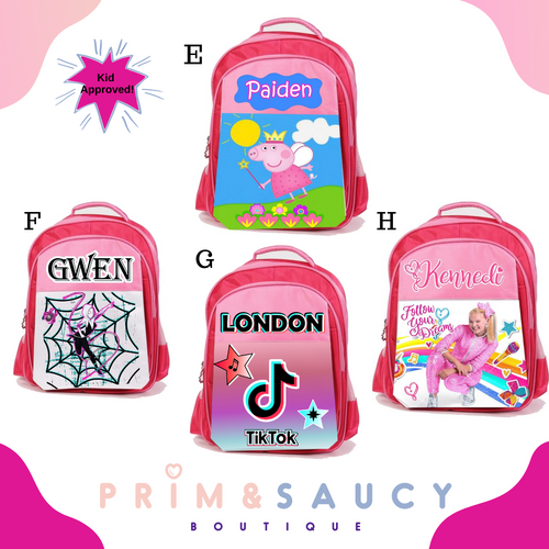 Custom BackPacks - Front Only