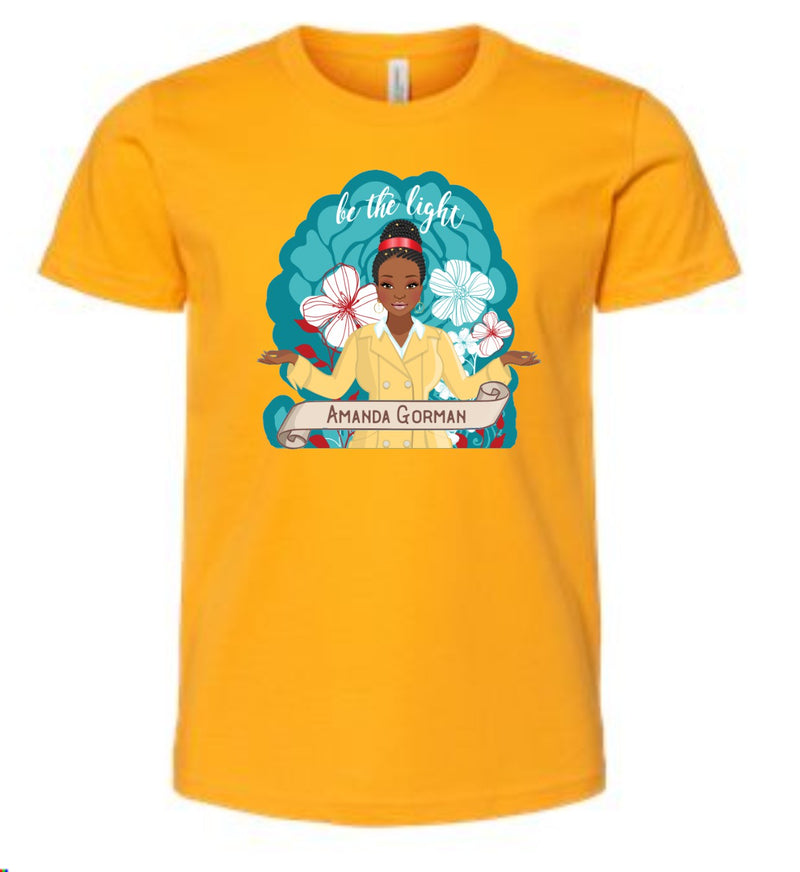 Amanda Gorman "Be The Light" Girls Tee