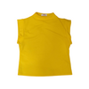 Canary Yellow Mock Neck Tank Top
