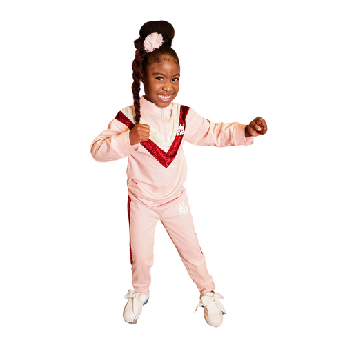 Girls Retro 2pc Jogger Set