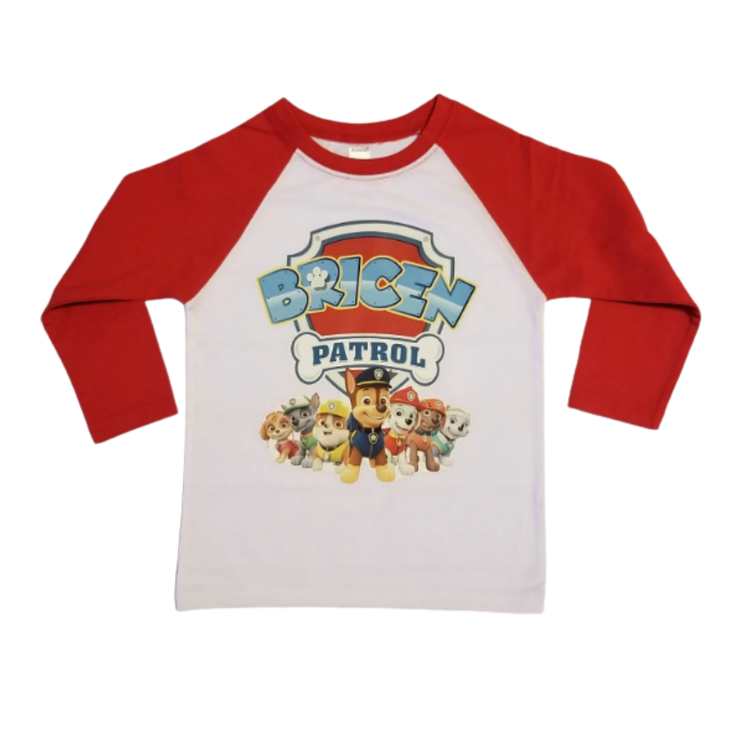 Custom Paw Patrol Birthday Tshirt – Prim & Saucy Boutique