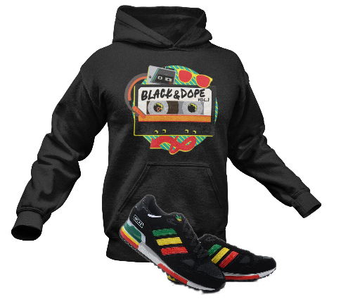 Adult Hip Hop Mix Tape Fashion Hoodie, Sizes S - 2XL