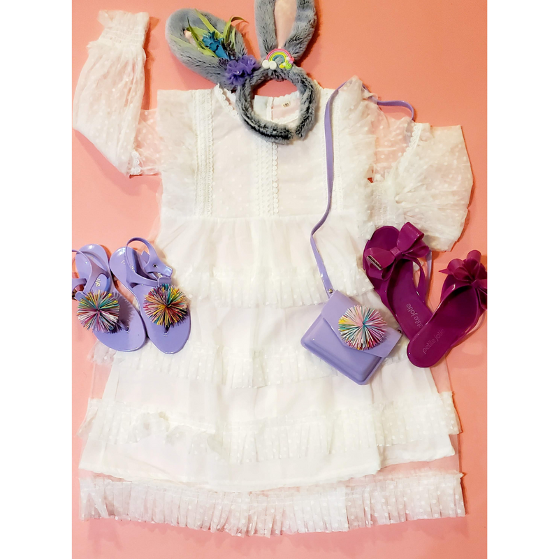 Frilly Easter Dress - Snow White
