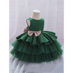Girls Holiday Dresses - Ruby Red or Emerald Green