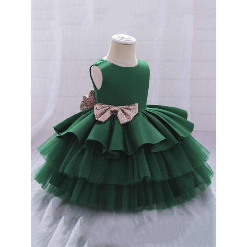 Girls Holiday Dresses - Ruby Red or Emerald Green L (5/6) / Emerald Green Girls Holiday Dresses - Ruby Red or Emerald Green L (5/6) / Emerald Green