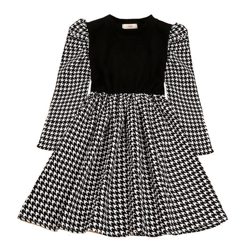 Girls Hounds Tooth Dress