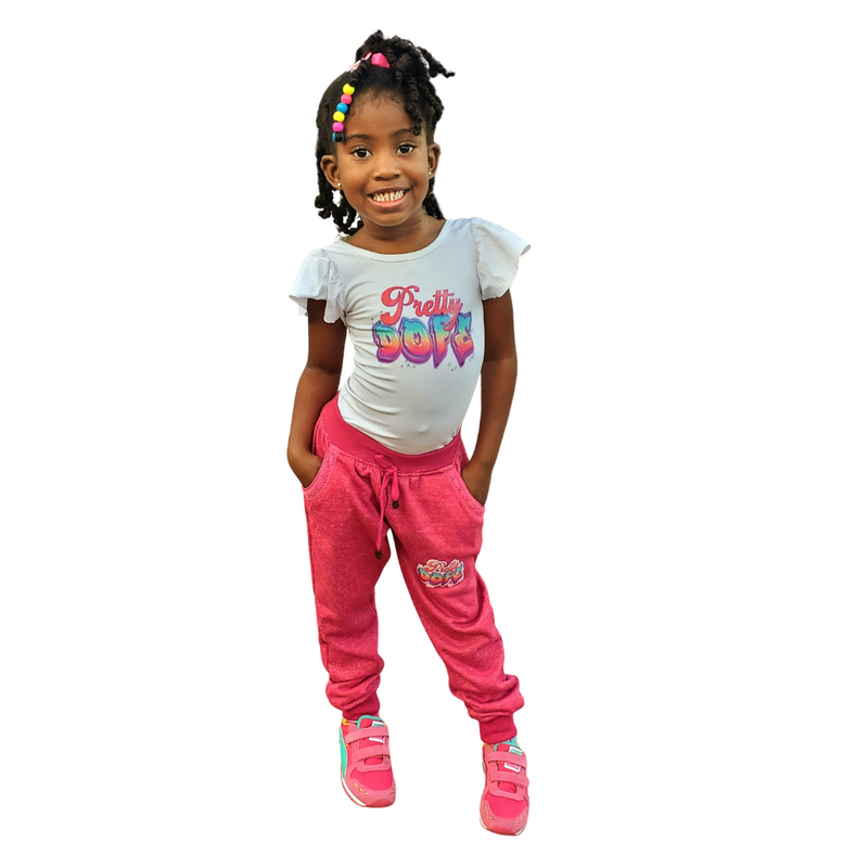 Girls Hot Pink Jogger Set by Cutie Patootie – Prim & Saucy Boutique