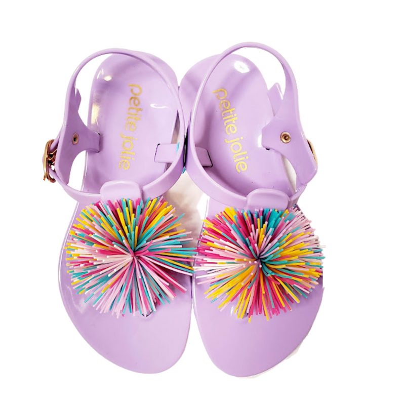Pom pom best sale jelly sandals