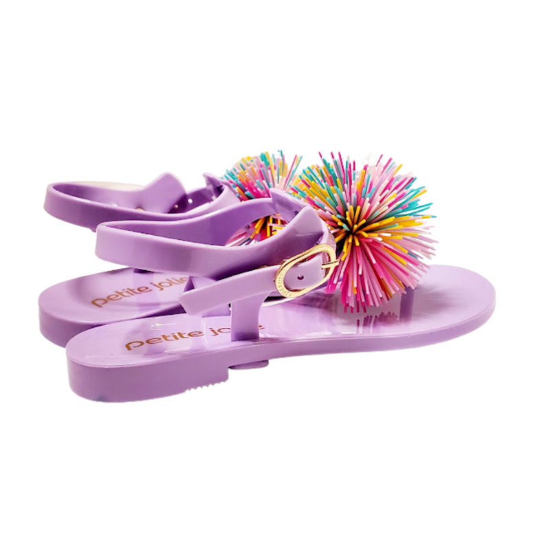 Pom pom online jelly sandals