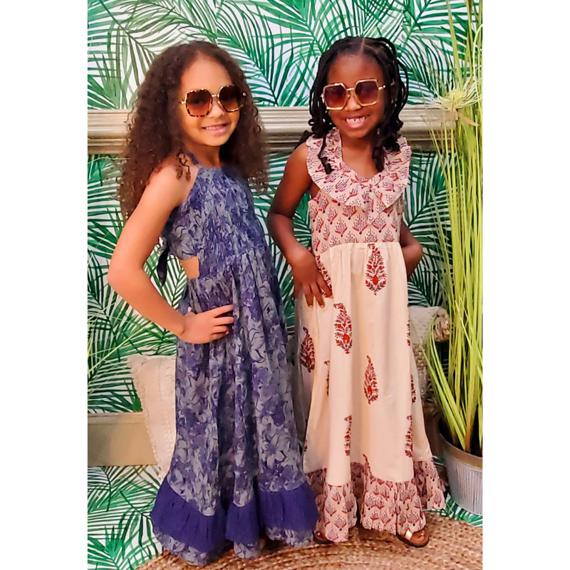 Boho Leaf Print Maxi Halter Dress 4 Boho Leaf Print Maxi Halter Dress 4
