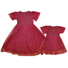 Mommy & Me Burgundy Dresses
